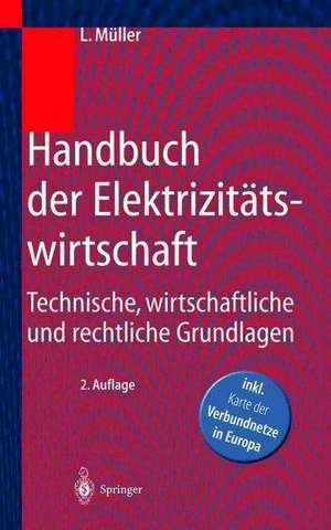 Handbuch der Elektrizitätswirtschaft: Technische, wirtschaftliche und rechtliche Grundlagen de Leonhard Müller