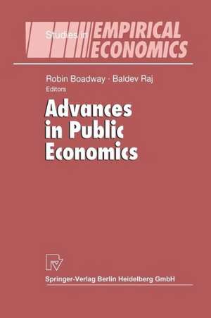 Advances in Public Economics de Robin Boadway