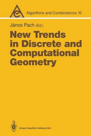 New Trends in Discrete and Computational Geometry de Janos Pach