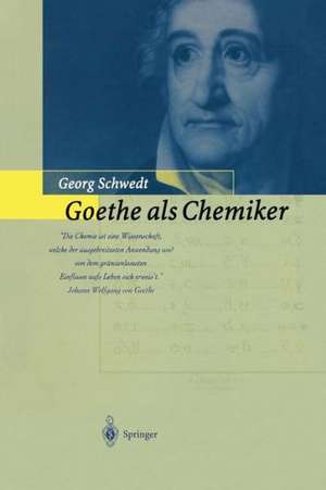 Goethe als Chemiker de Georg Schwedt