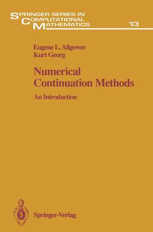 Numerical Continuation Methods: An Introduction de Eugene L. Allgower