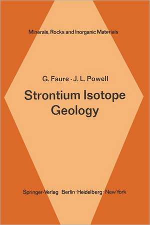 Strontium Isotope Geology de G. Faure