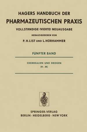 Chemikalien und Drogen (H-M) de P. H. List