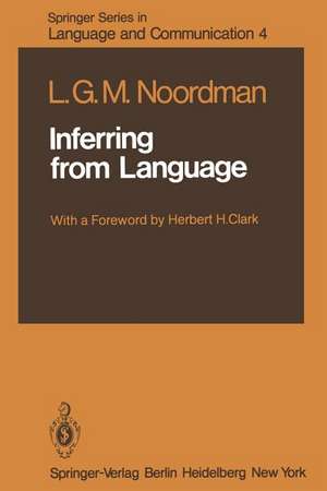 Inferring from Language de L.G.M. Noordman