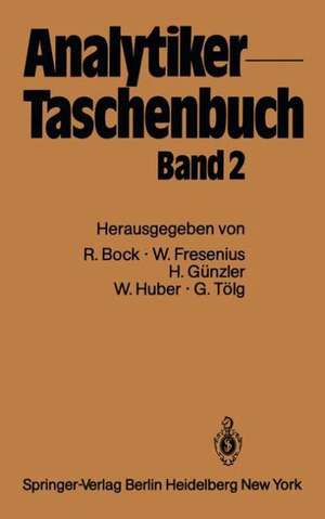 Analytiker-Taschenbuch de Rudolf Bock