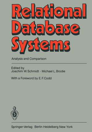 Relational Database Systems: Analysis and Comparison de Joachim W. Schmidt