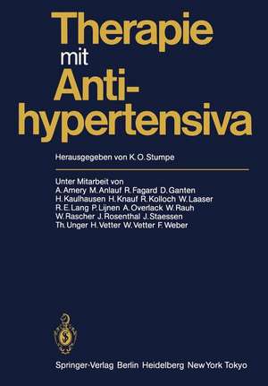 Therapie mit Antihypertensiva de K. O. Stumpe