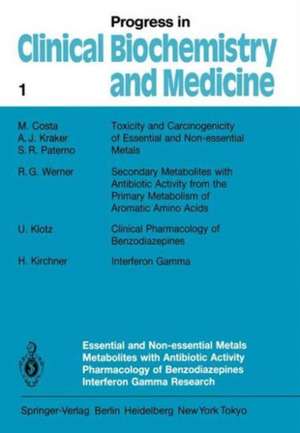 Essential and Non-Essential Metals Metabolites with Antibiotic Activity Pharmacology of Benzodiazepines Interferon Gamma Research de M. Costa