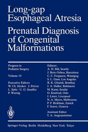 Long-gap Esophageal Atresia: Prenatal Diagnosis of Congenital Malformations de P. Wurnig