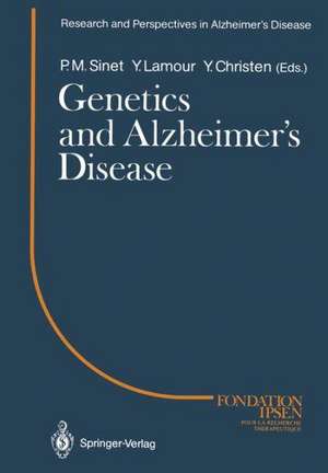 Genetics and Alzheimer’s Disease: Colloque Medecine et Recherche 2. Meeting Paris 1988 de Pierre M. Sinet