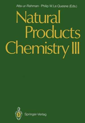 Natural Products Chemistry III de T.I. Atta-ur-Rahman