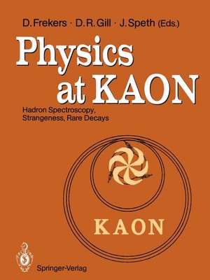 Physics at KAON: Hadron Spectroscopy, Strangeness, Rare Decays Proceedings of the International Meeting, Bad Honnef, 7–9 June 1989 de Dieter Frekers