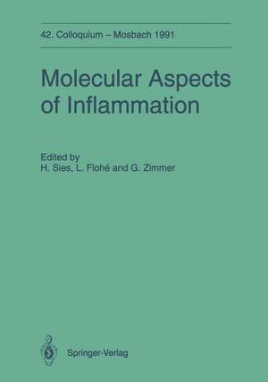 Molecular Aspects of Inflammation: 42. Colloquium der Gesellschaft für Biologische Chemie 11.-13. April 1991 in Mosbach/Baden de Helmut Sies