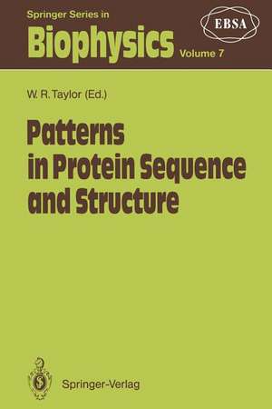 Patterns in Protein Sequence and Structure de William R. Taylor