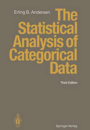 The Statistical Analysis of Categorical Data de Erling B. Andersen