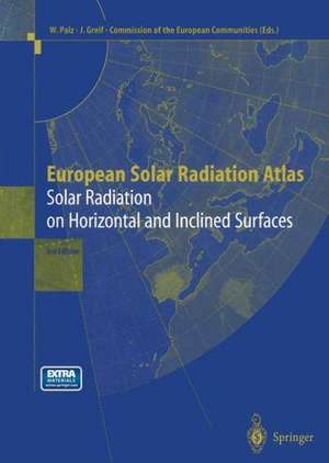 European Solar Radiation Atlas: Solar Radiation on Horizontal and Inclined Surfaces de F. Kasten