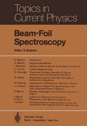 Beam-Foil Spectroscopy de S. Bashkin