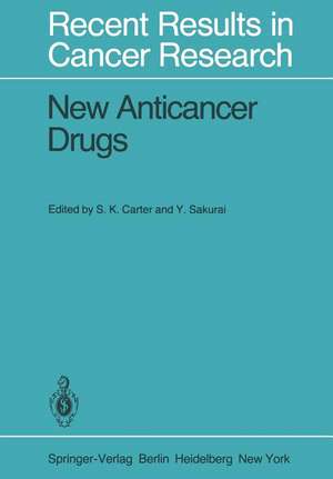 New Anticancer Drugs: Fourth Annual Program Review Symposium on Phase I and II in Clinical Trials, Tokyo, Japan, June 5-6, 1978. US Japan Agreement on Cancer Research de S. K. Carter