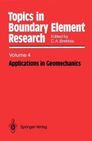 Applications in Geomechanics de Carlos A. Brebbia