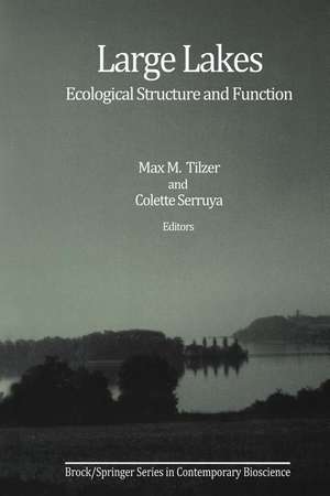 Large Lakes: Ecological Structure and Function de Max M. Tilzer