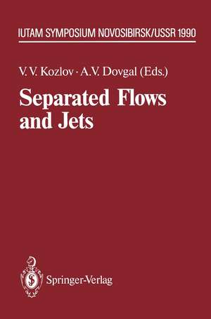 Separated Flows and Jets: IUTAM-Symposium, Novosibirsk, USSR July 9 – 13, 1990 de Victor V. Kozlov