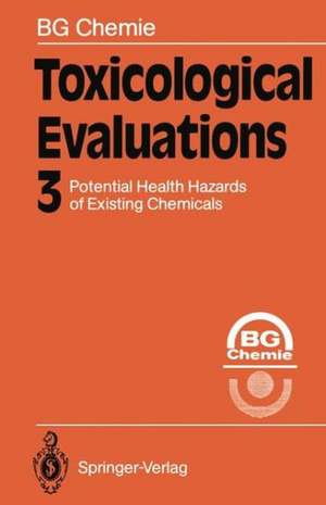 Toxicological Evaluations de Kenneth A. Loparo