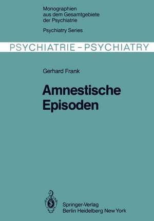 Amnestische Episoden de G. Frank