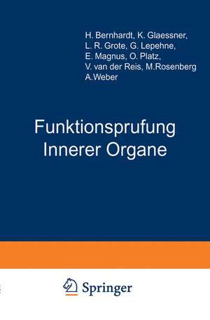 Funktionsprufung Innerer Organe de H. Berhardt