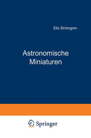 Astronomische Miniaturen de Elis Strömgren