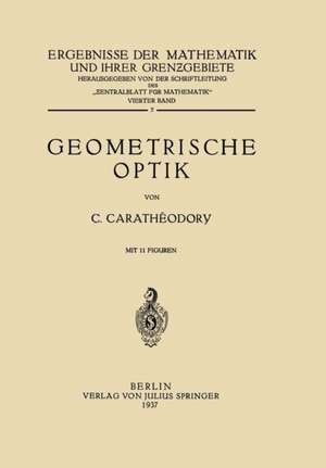 Geometrische Optik de Constantin Carathaeodory