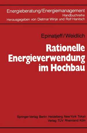 Rationelle Energieverwendung im Hochbau de Dietmar Winje