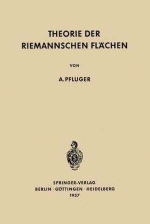 Theorie der Riemannschen Flächen de Albert Pfluger