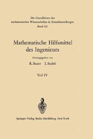 Mathematische Hilfsmittel des Ingenieurs de Wolfgang Hahn