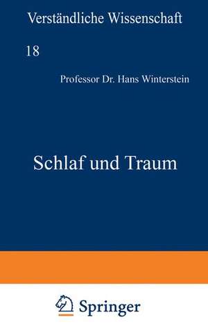 Schlaf und Traum de Hans Winterstein