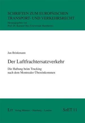 Der Luftfrachtersatzverkehr de Jan Brinkmann