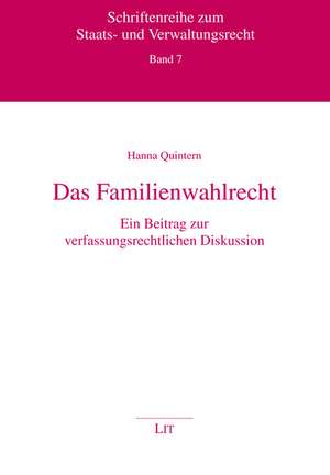 Das Familienwahlrecht de Hanna Quintern