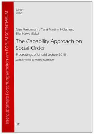 The Capability Approach on Social Order de Niels Weidtmann