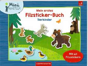 Mein erstes Filzsticker-Buch. Tierkinder de Susanna Hatkemper