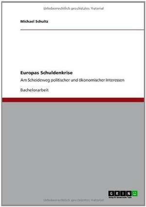 Die Schuldenkrise in Europa. Politische und ökonomische Interessen de Michael Schultz