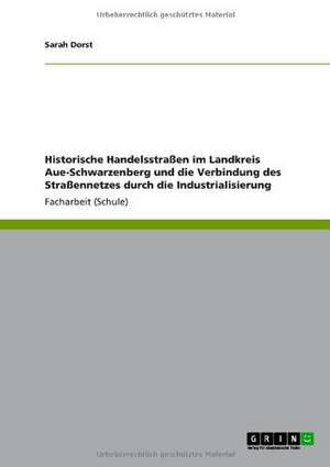 Historische Handelsstraßen im Landkreis Aue-Schwarzenberg und die Verbindung des Straßennetzes durch die Industrialisierung de Sarah Dorst