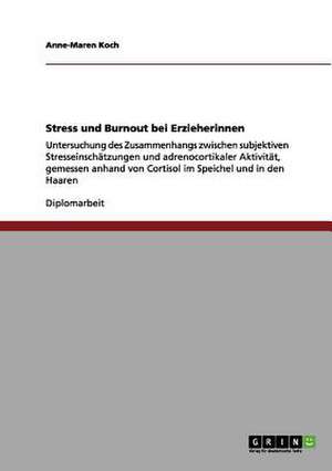 Stress und Burnout bei Erzieherinnen de Anne-Maren Koch