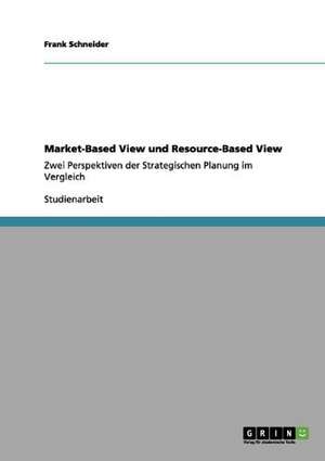 Market-Based View vs. Resource-Based View de Frank Schneider