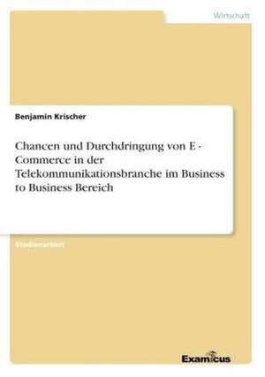 Chancen und Durchdringung von E - Commerce in derTelekommunikationsbranche im Business to Business Bereich de Benjamin Krischer