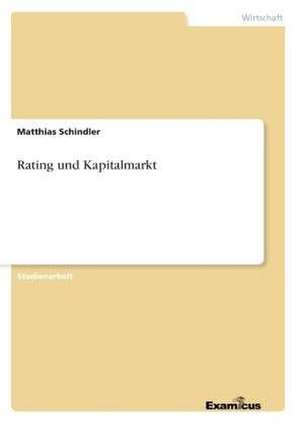 Rating und Kapitalmarkt de Matthias Schindler