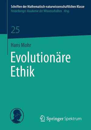 Evolutionäre Ethik de Hans Mohr