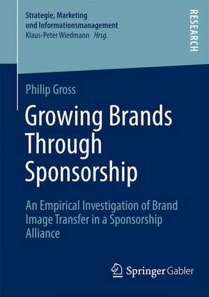 Growing Brands Through Sponsorship: An Empirical Investigation of Brand Image Transfer in a Sponsorship Alliance de Philip Gross