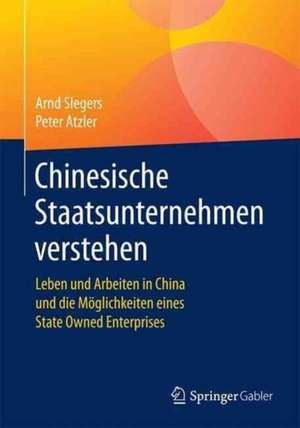 Chinesische Staatsunternehmen verstehen: Leben und Arbeiten in China und die Möglichkeiten eines State Owned Enterprises de Arnd Slegers