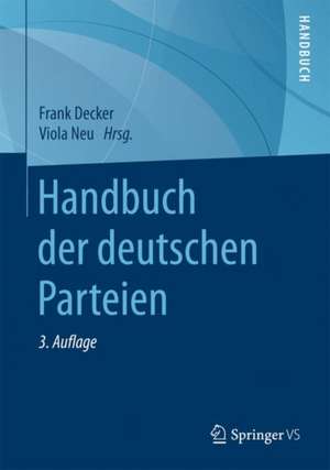 Handbuch der deutschen Parteien de Frank Decker