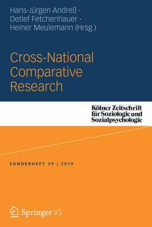 Cross-national Comparative Research de Hans-Jürgen Andreß