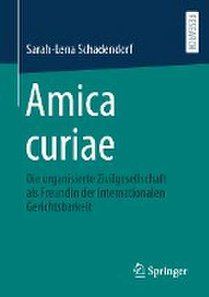 Amica curiae: Die organisierte Zivilgesellschaft als Freundin der internationalen Gerichtsbarkeit de Sarah-Lena Schadendorf